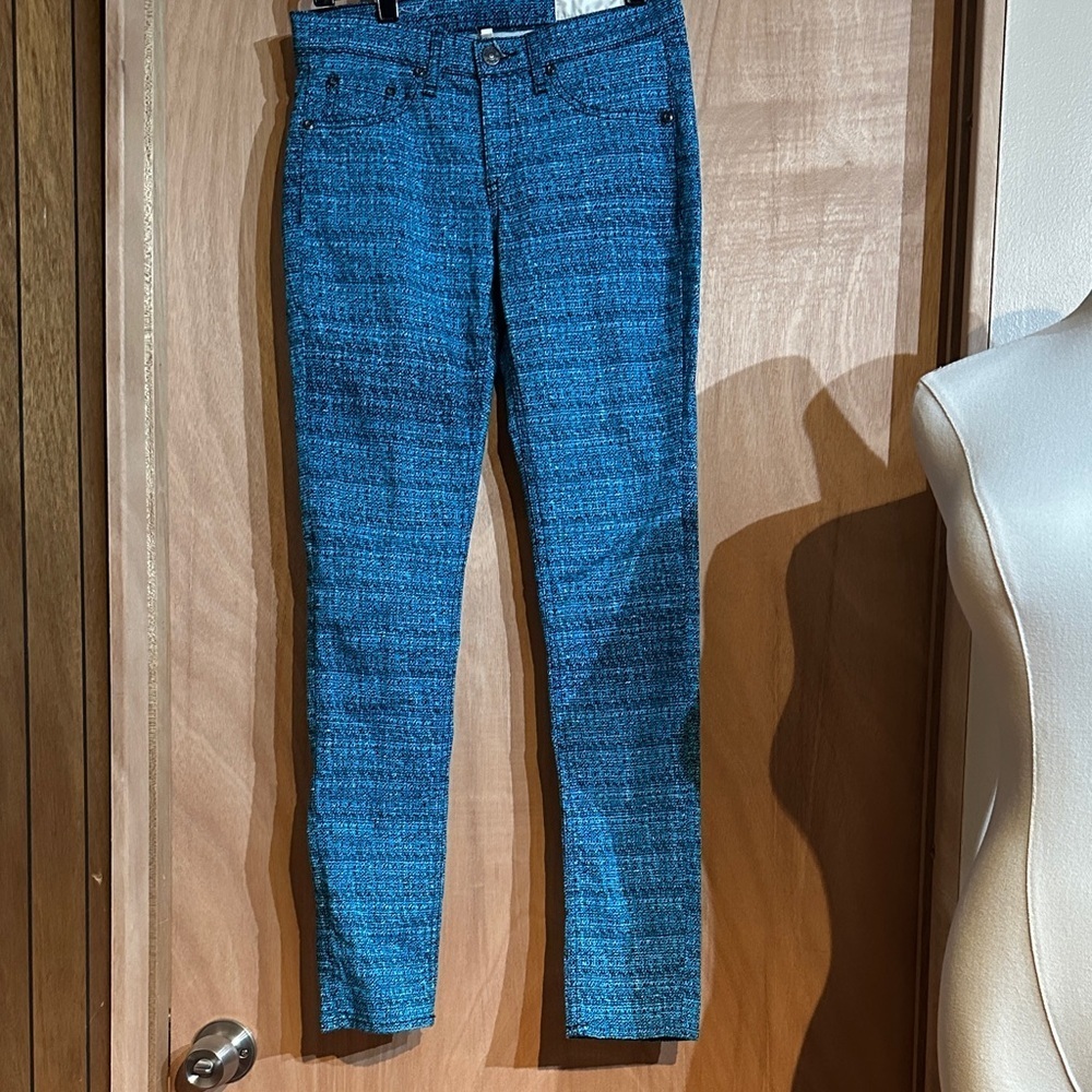 Rag & Bone Vibrant Blue Patterned leggings